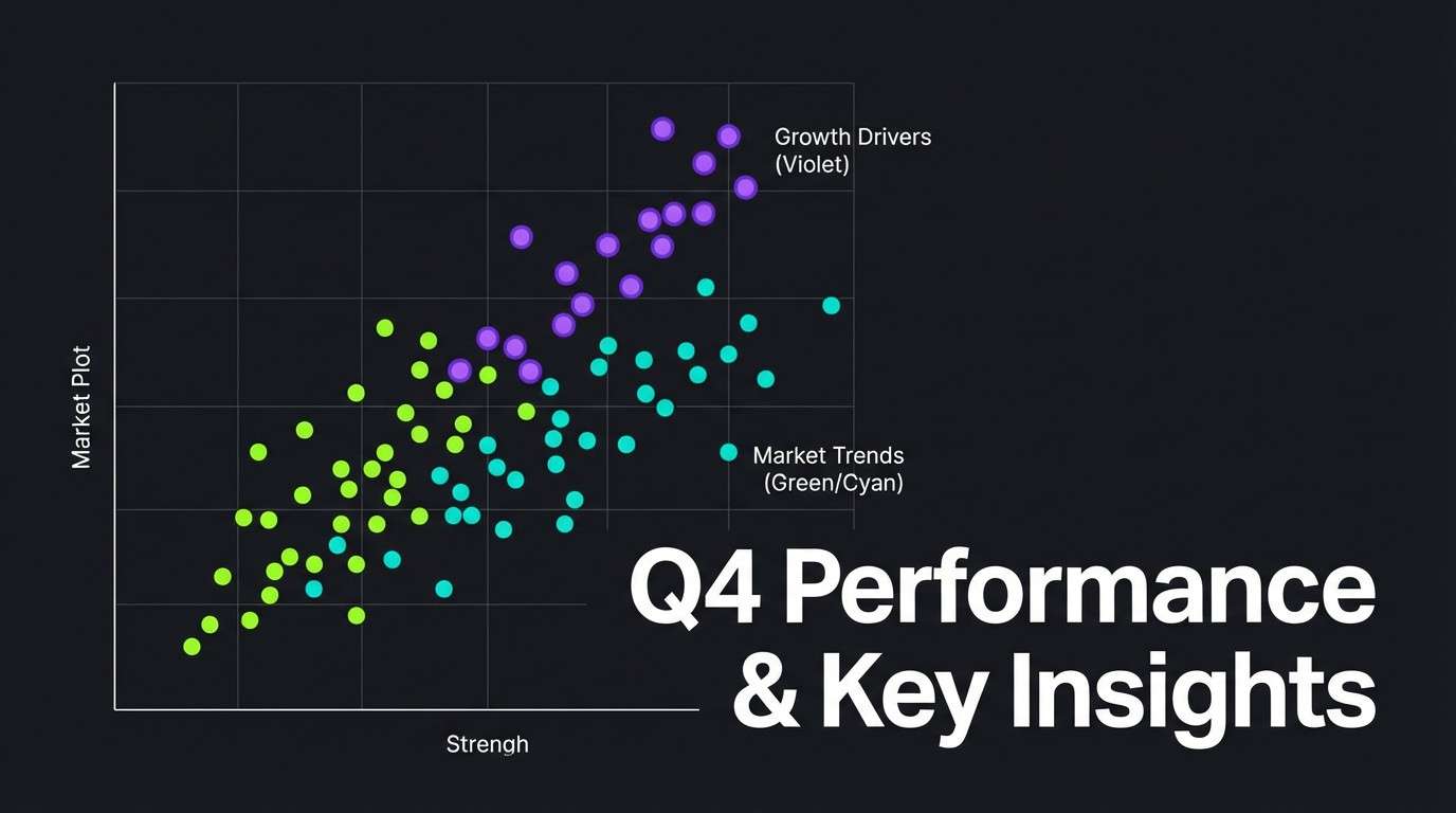neon scatter plot slide