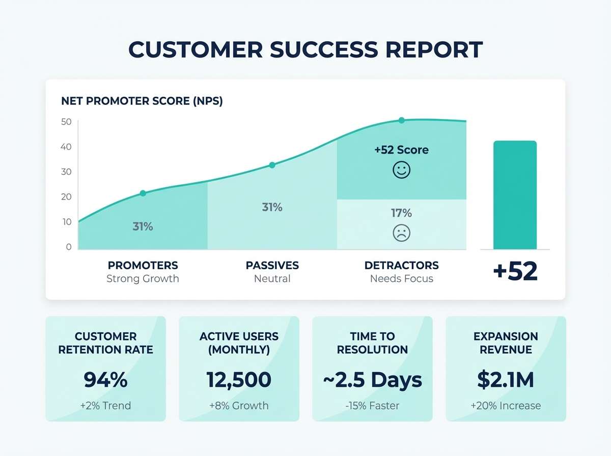 aqua nps report chart