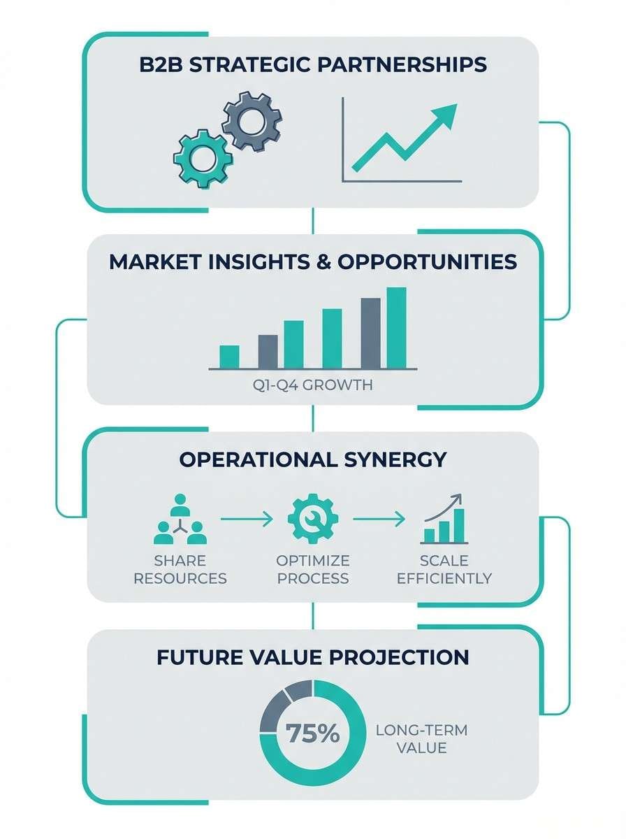 minimal b2b infographic page