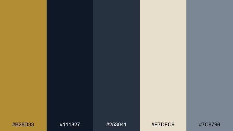 ink and brass ui antique brass color palette with hex codes
