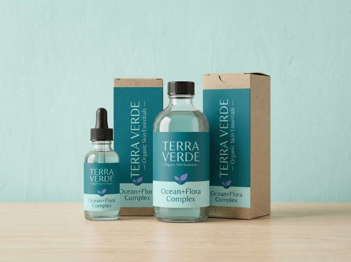 eco packaging label shot