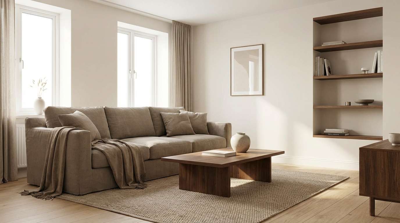 linen scandi living room