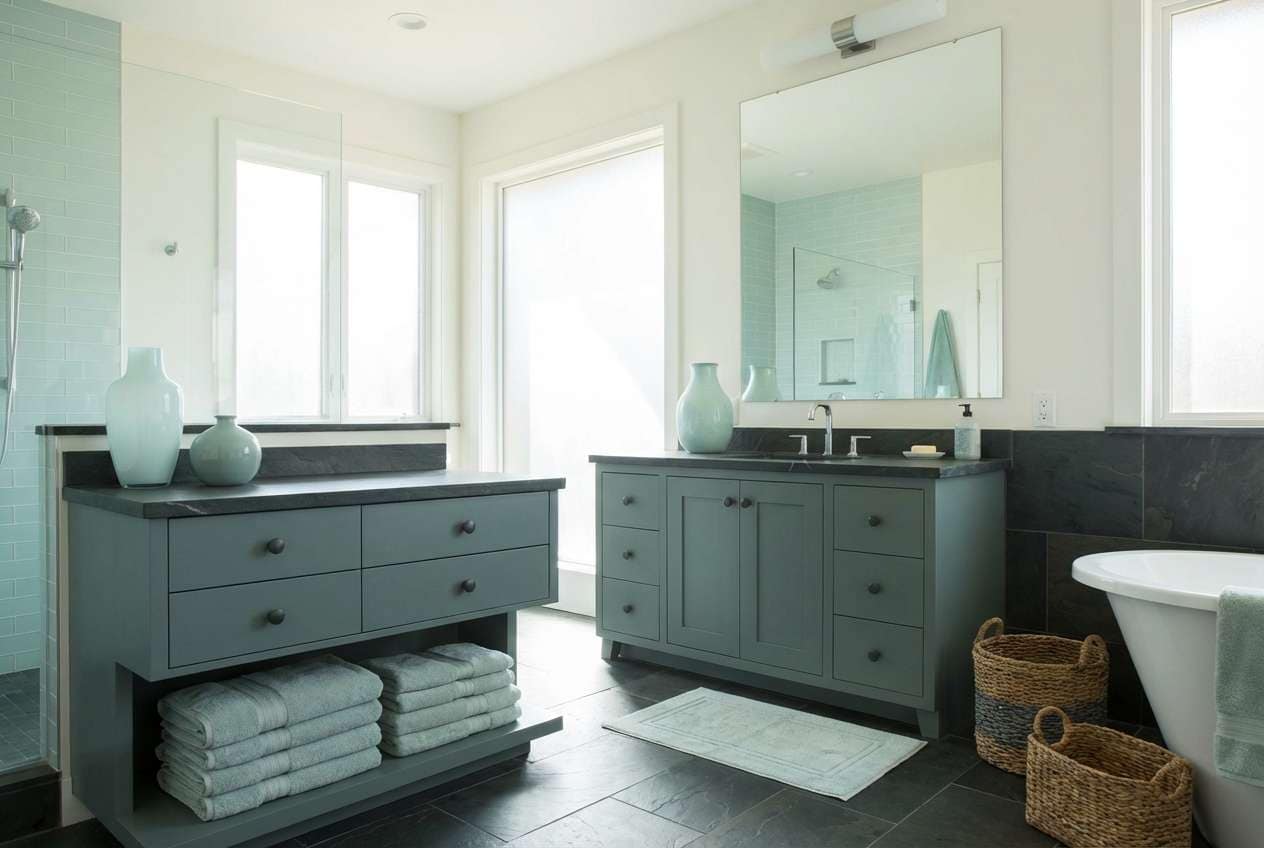 coastal spa bathroom