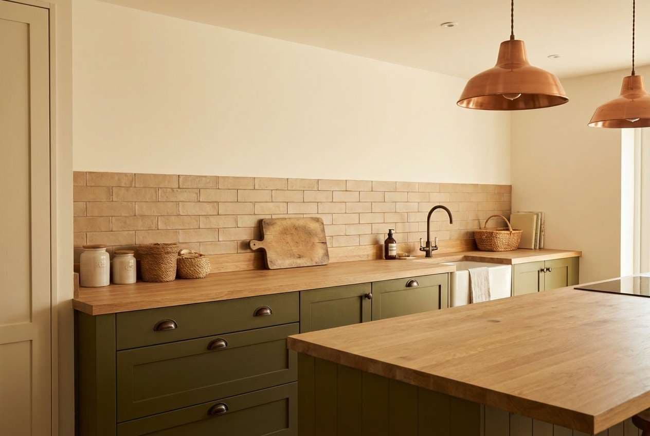 olive cabinet rustic kitchen