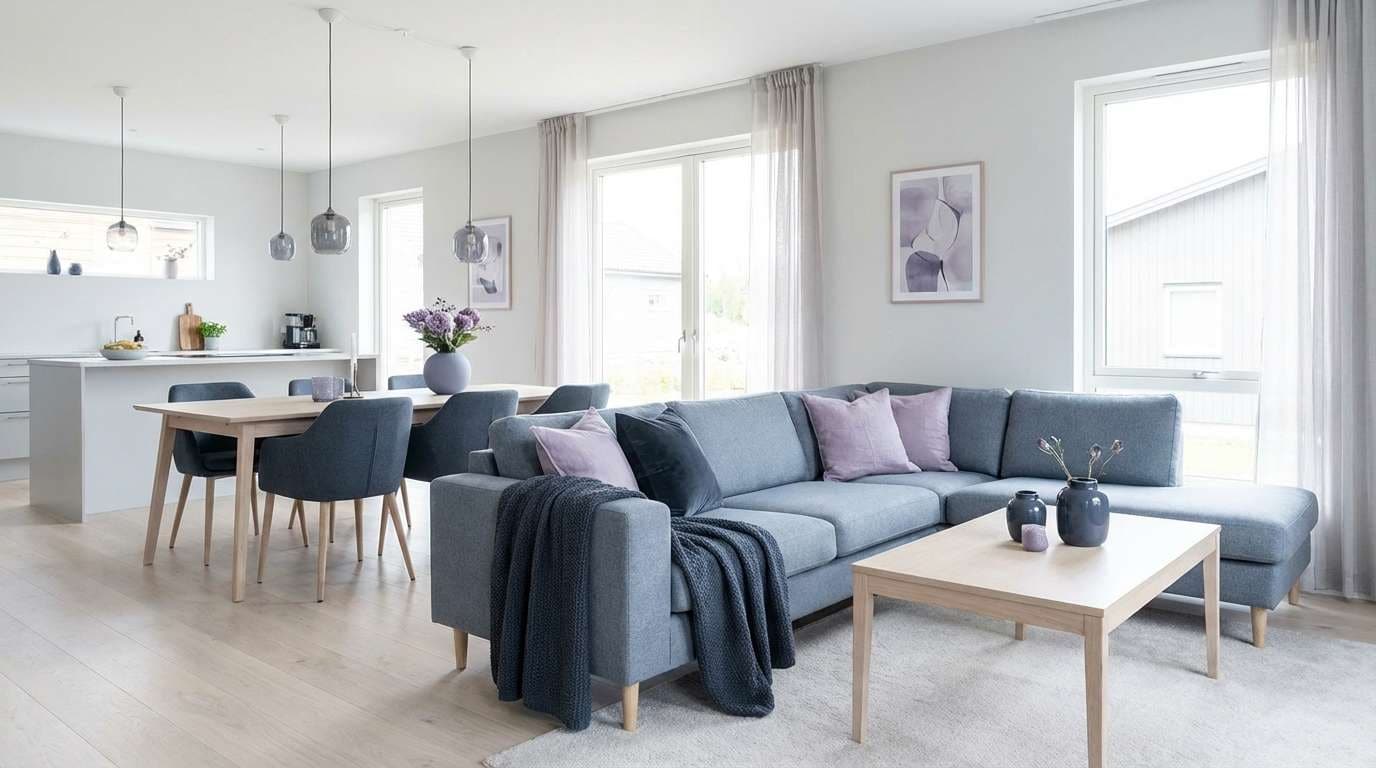 nordic open plan room