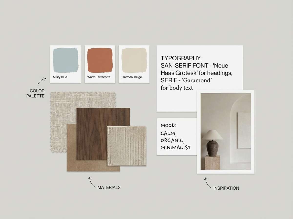 terracotta interior mood board