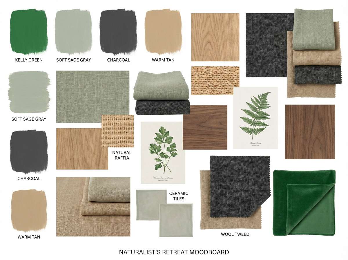 interior moodboard collage