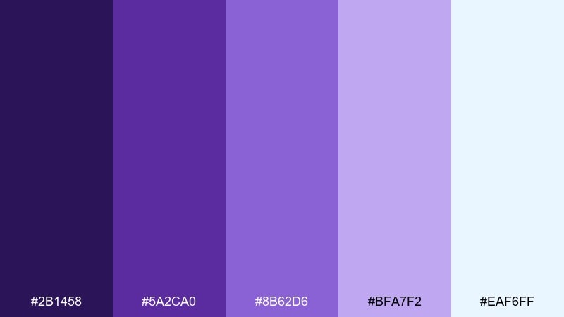 iris breeze color palette with hex codes