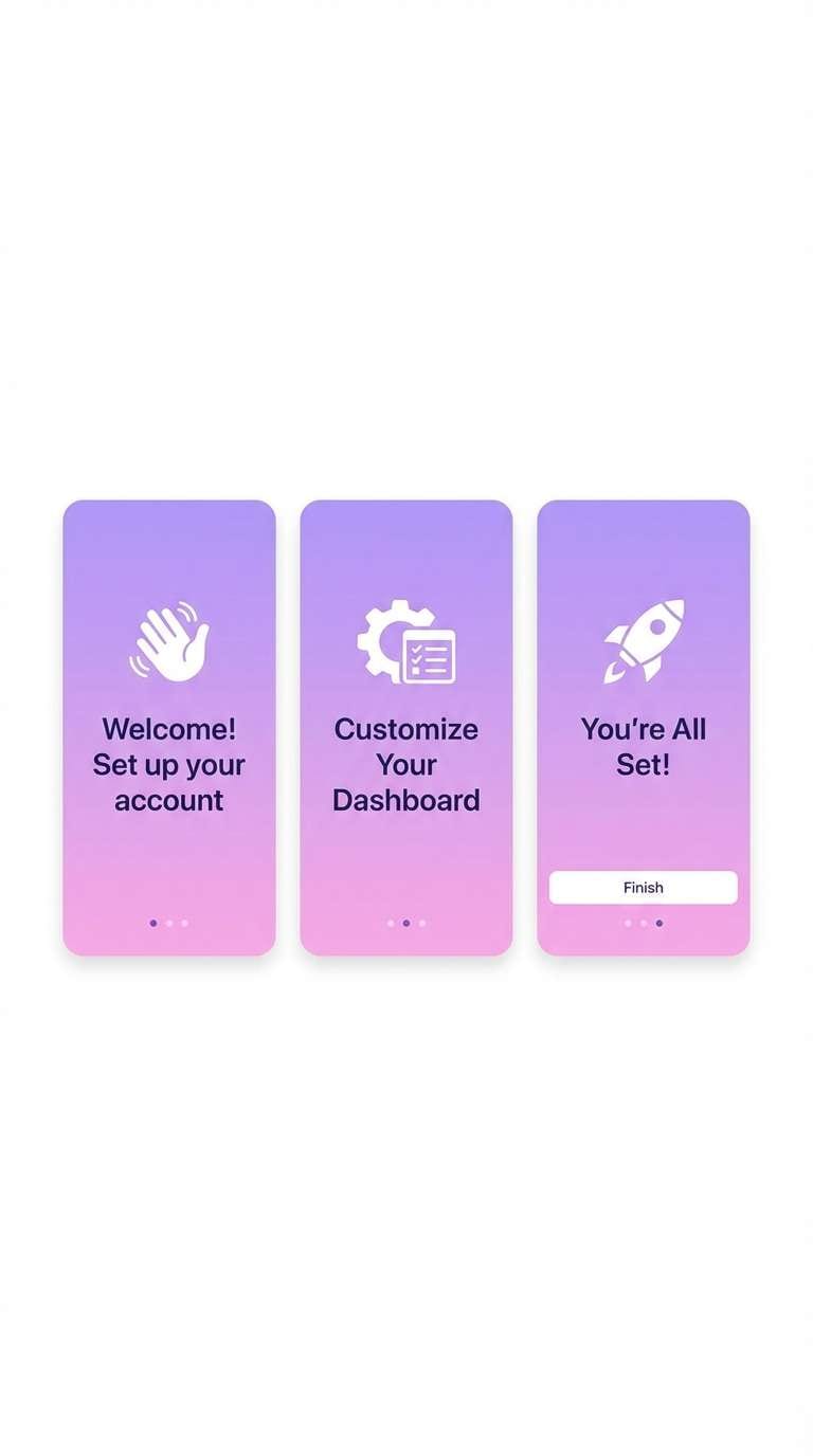 violet onboarding ui