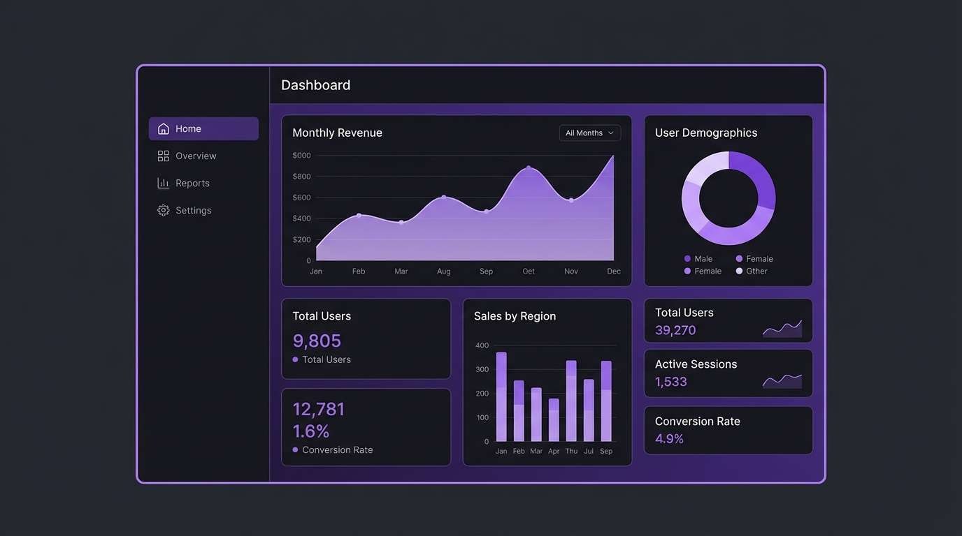 violet dashboard ui