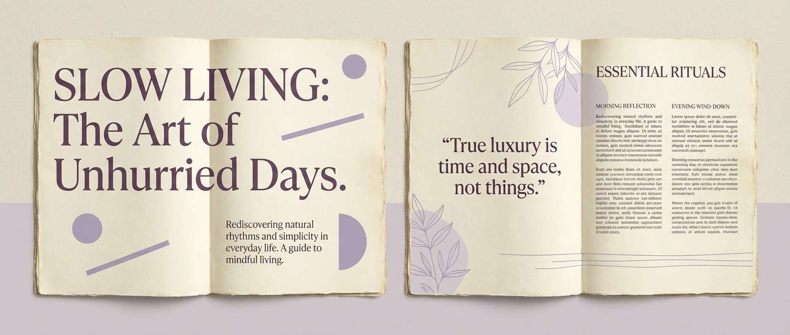 vintage editorial layout