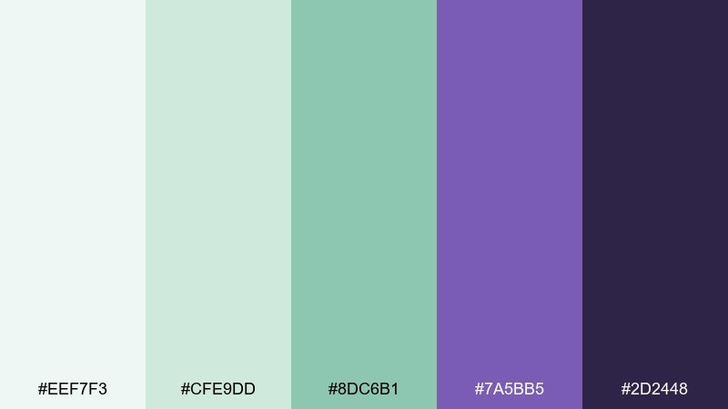 iris meadow iris color palette with hex codes