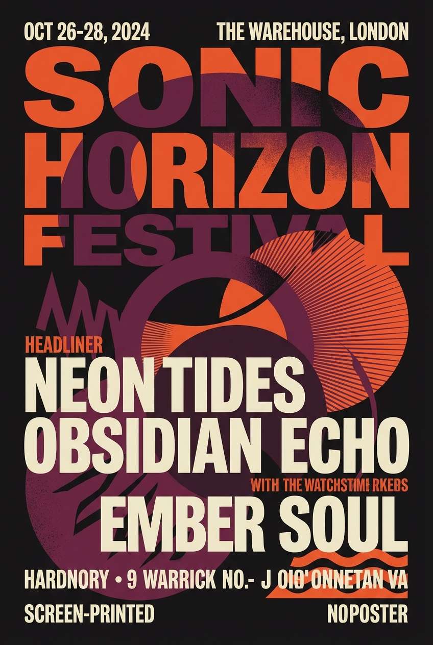 dark festival flyer design
