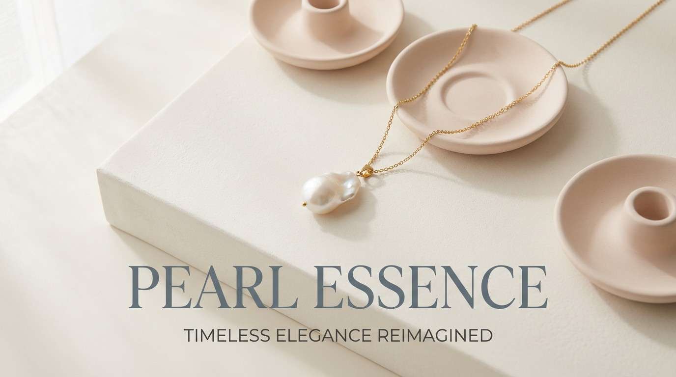 minimal jewelry ad banner