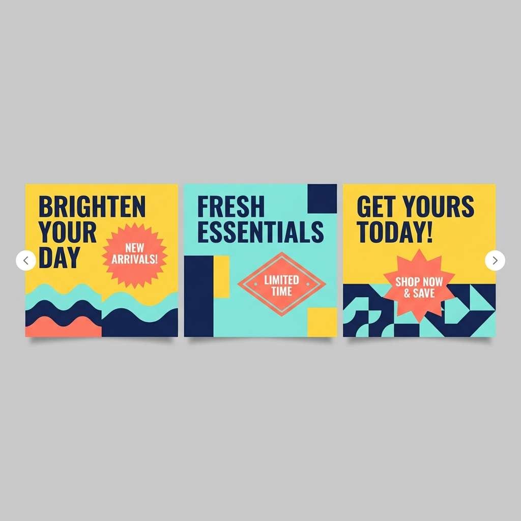 social promo carousel cards