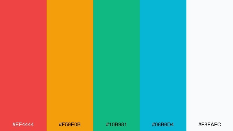 island punch tropical island color palette with hex codes