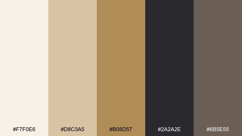 ivory brassline art deco color palette with hex codes