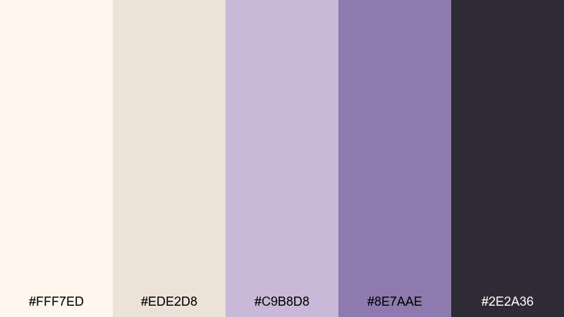 ivory lavender mist white ivory color palette with hex codes