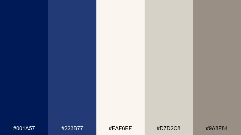 ivory letterhead duke blue color palette with hex codes