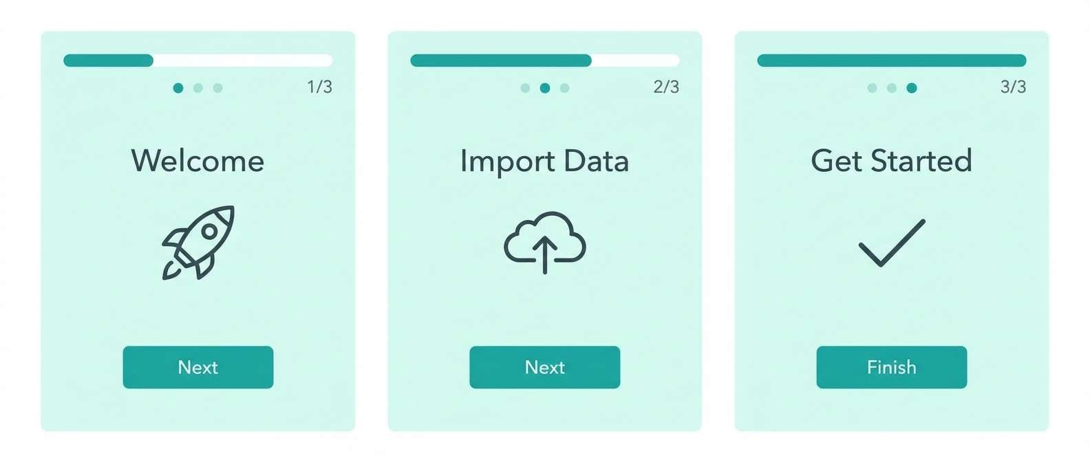 icy jade onboarding ui