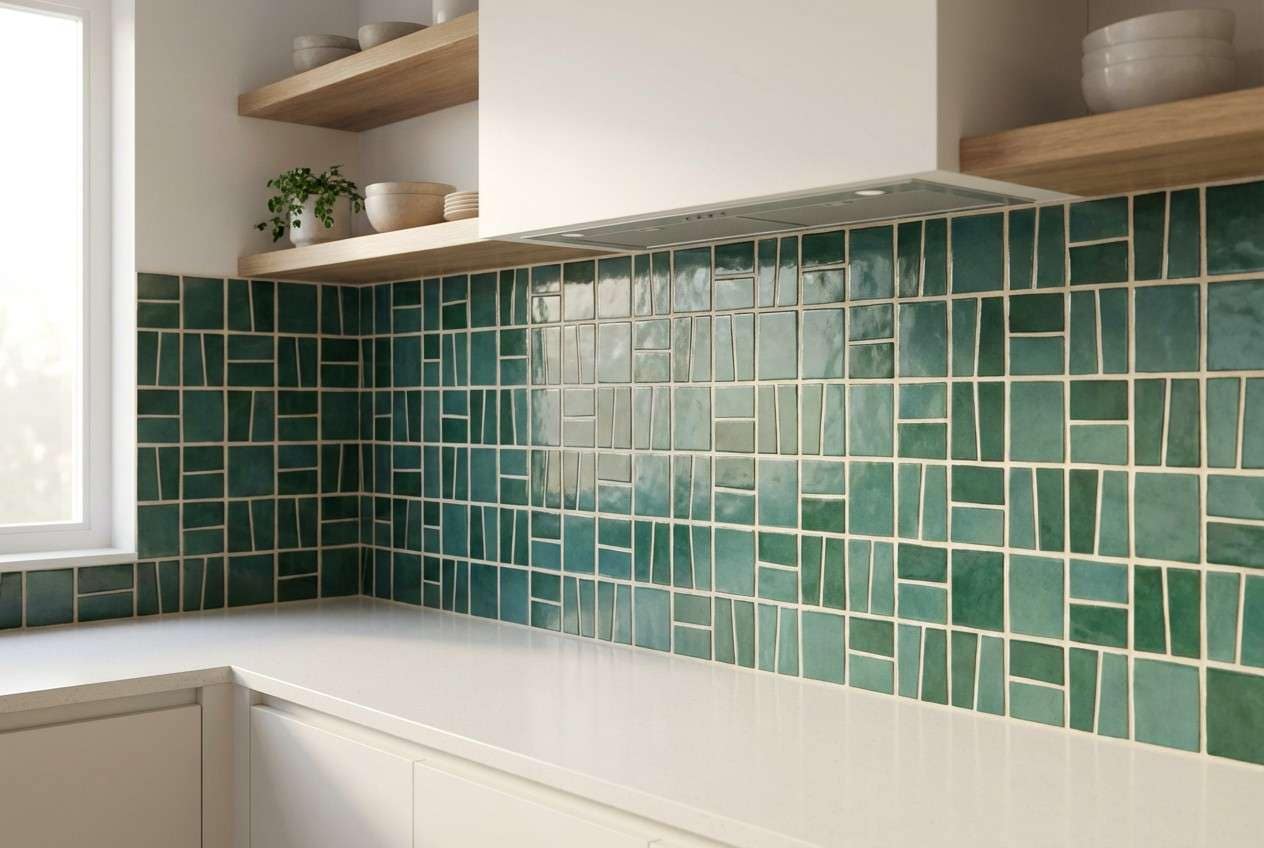 jade ceramic tile mockup