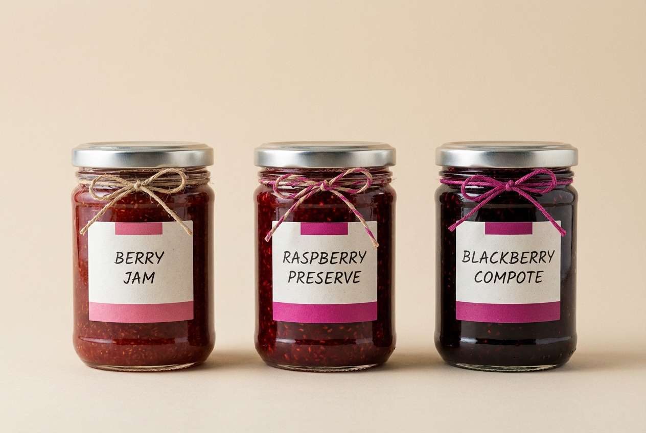 jam jar label mockup