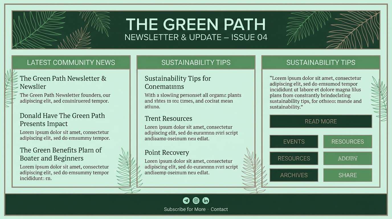 eco newsletter template
