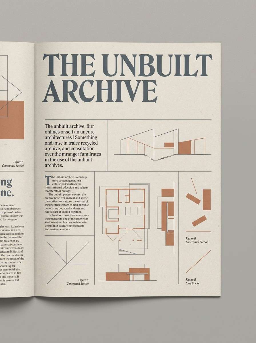 architectural editorial layout