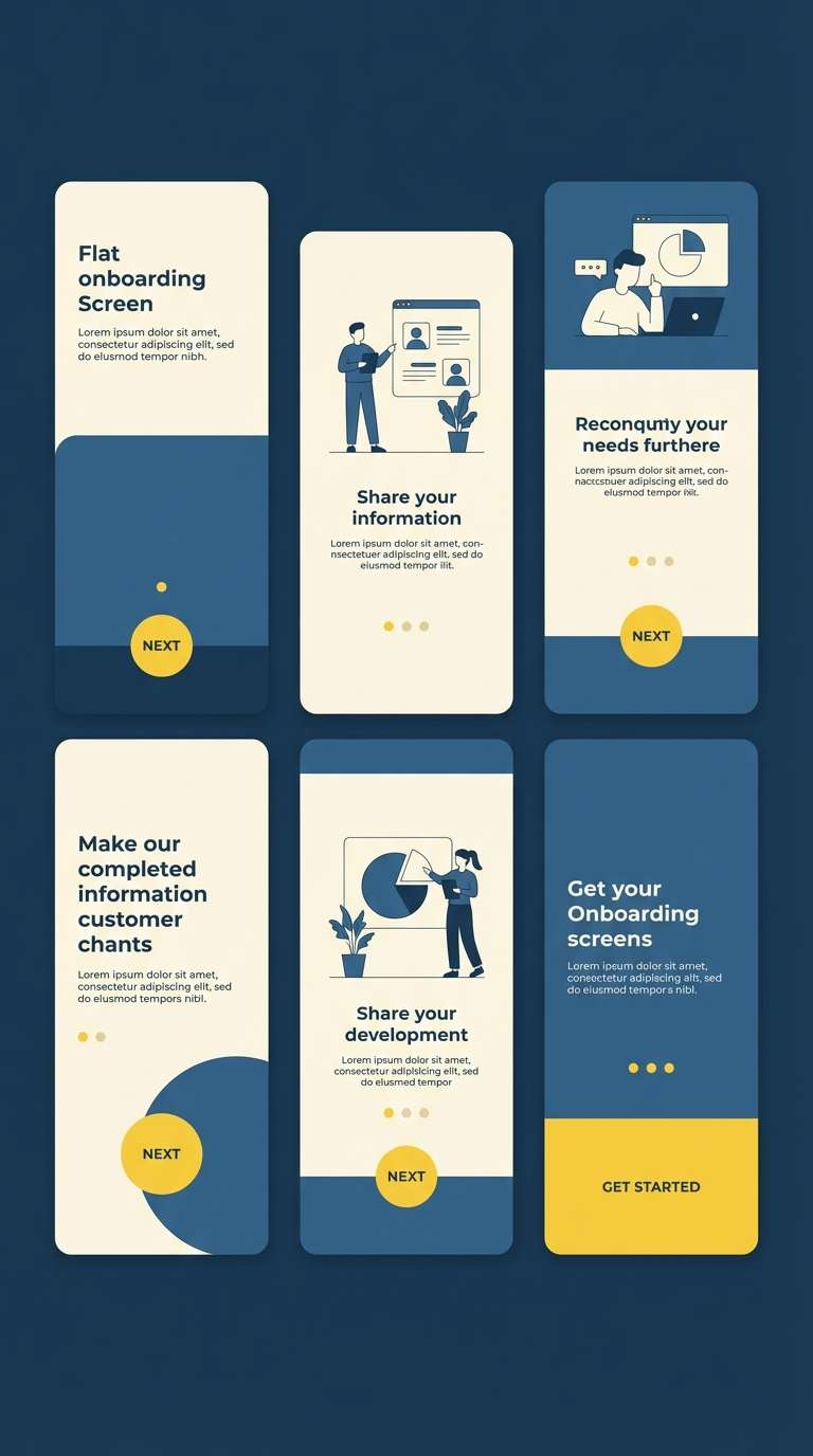 app onboarding screens