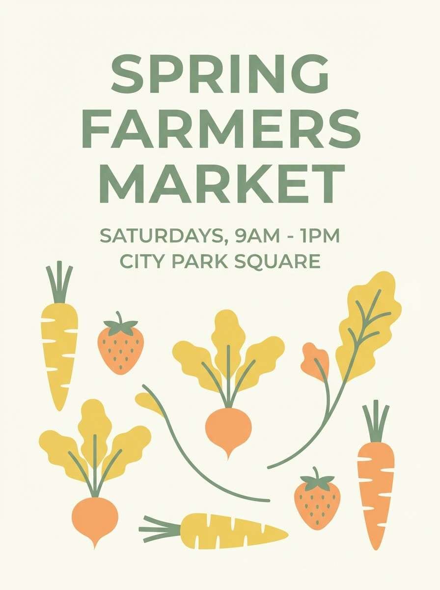 farmers market flyer