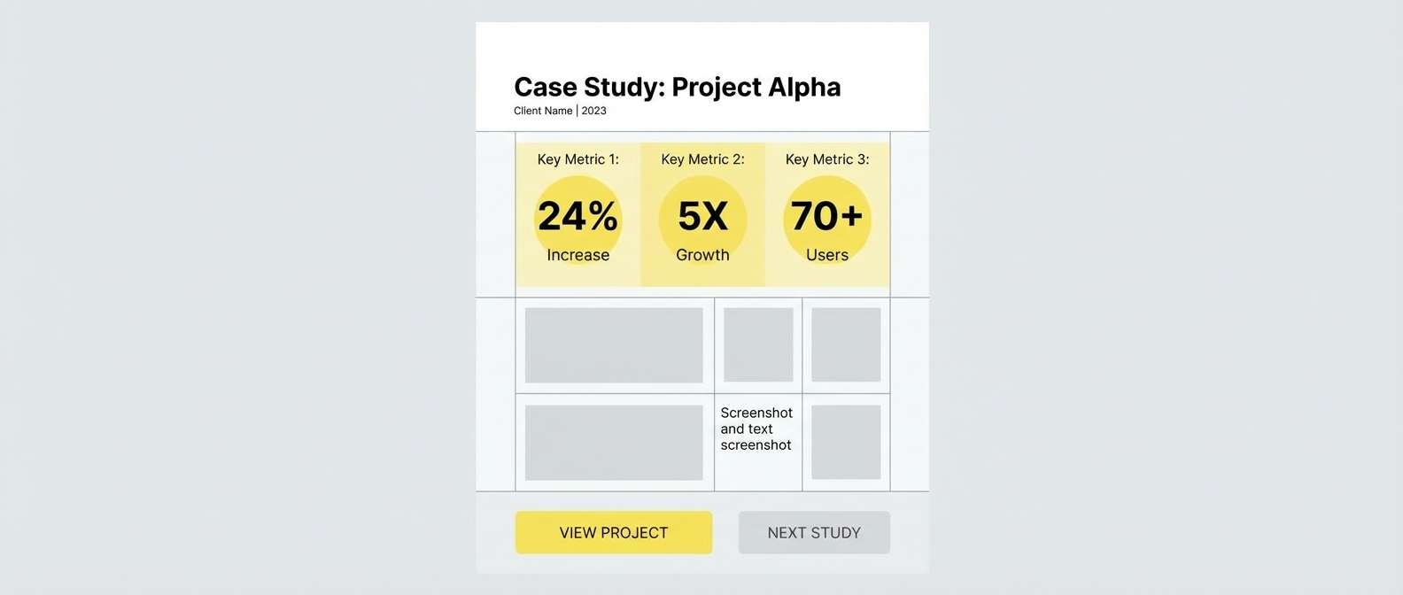 portfolio case study page