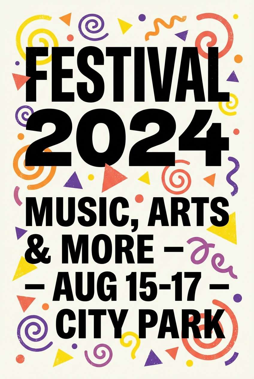 festival announcement poster