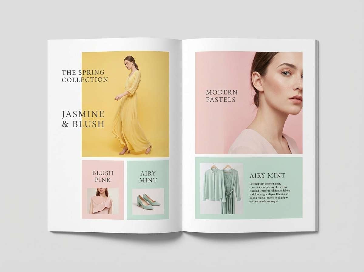 beauty lookbook layout