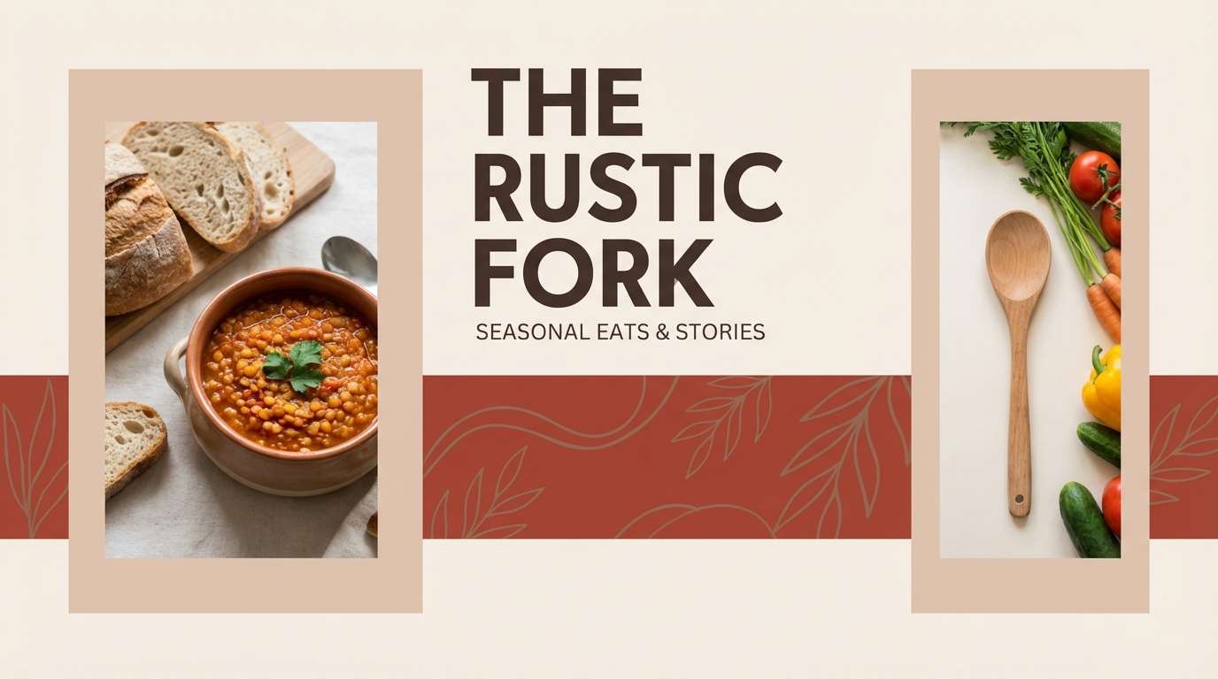 food blog brand header
