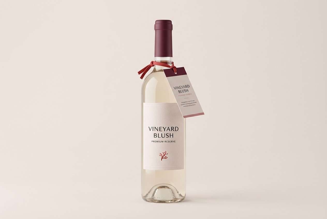 wine label mockup