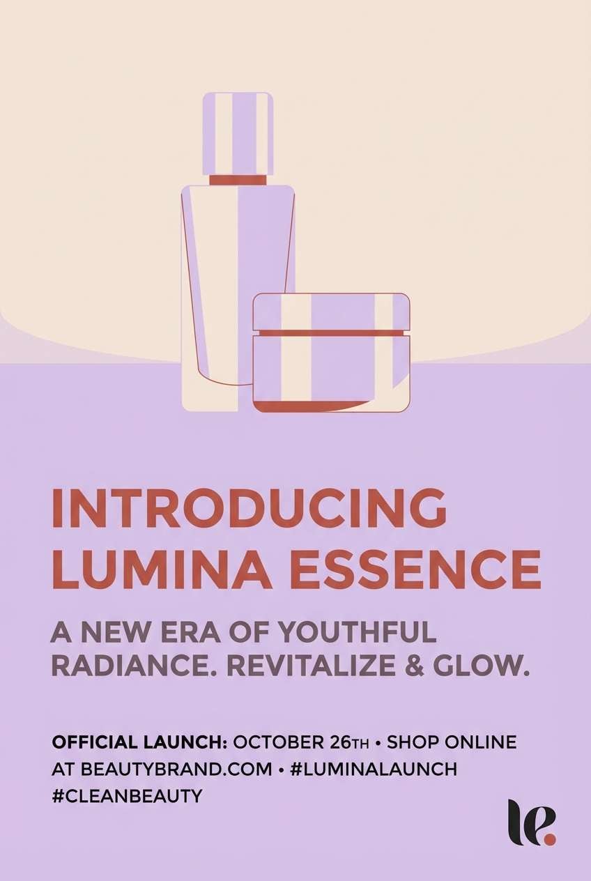 beauty launch poster