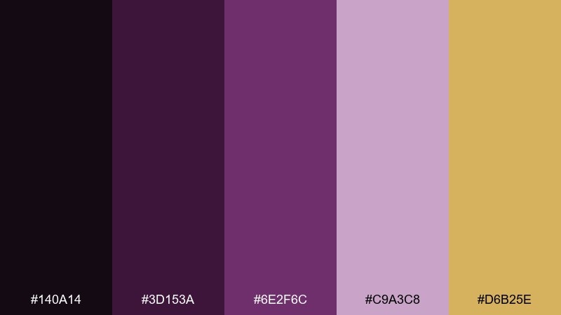jazz club plum great gatsby color palette with hex codes