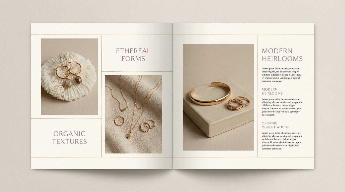 jewelry lookbook layout