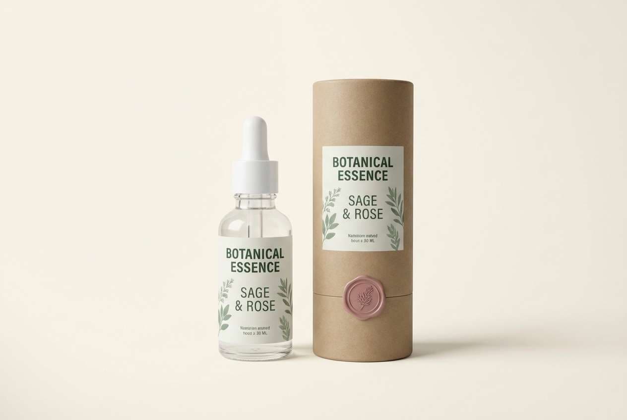 minimal skincare bottle