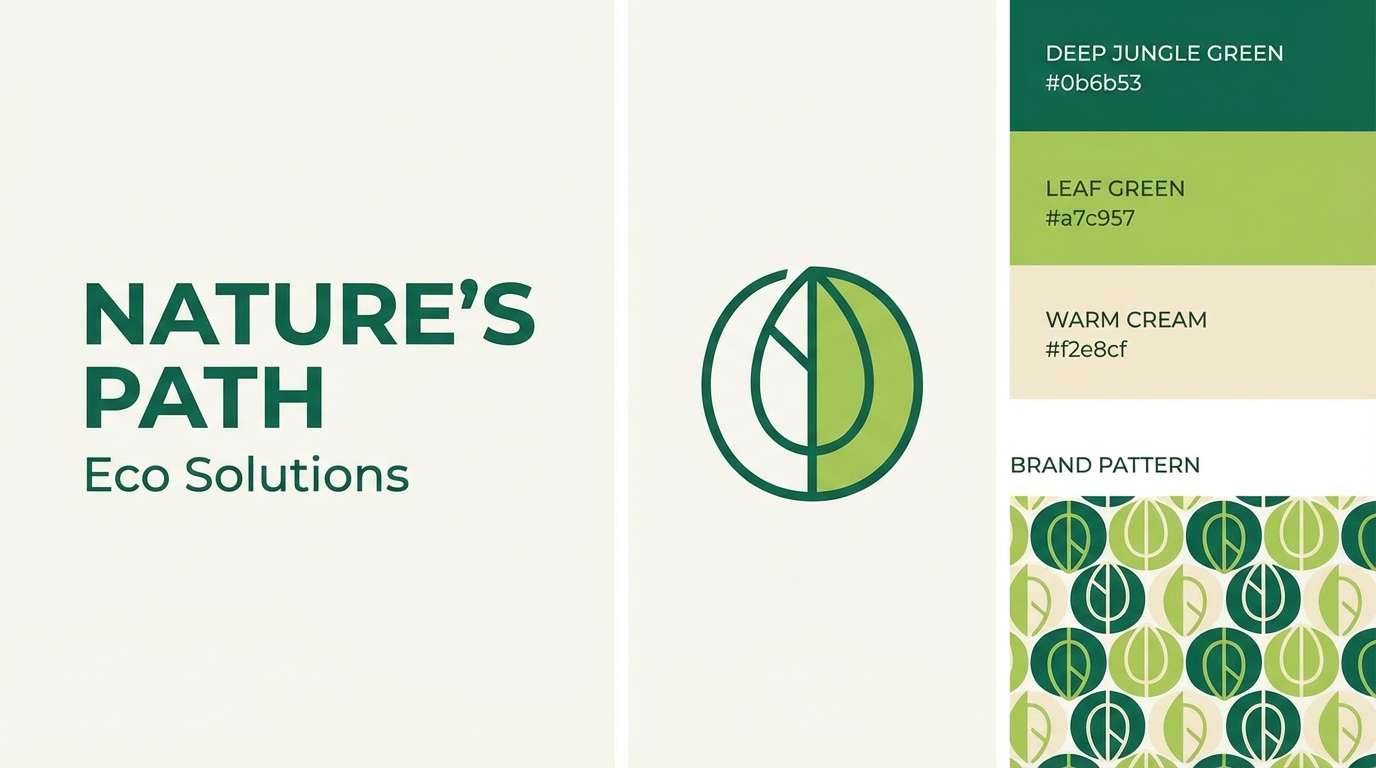 eco brand identity board