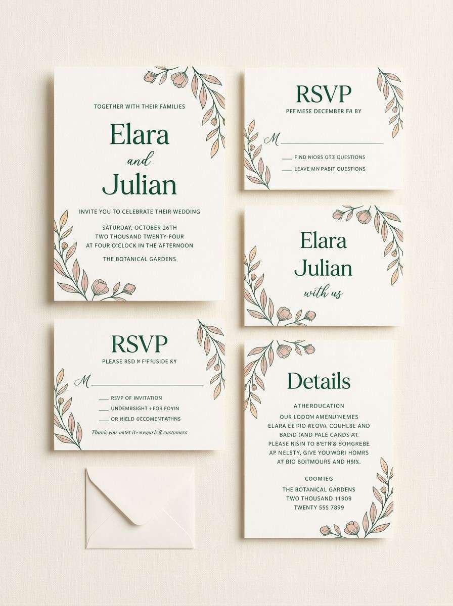 wedding invitation suite