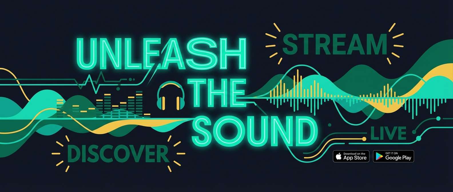 music app promo banner