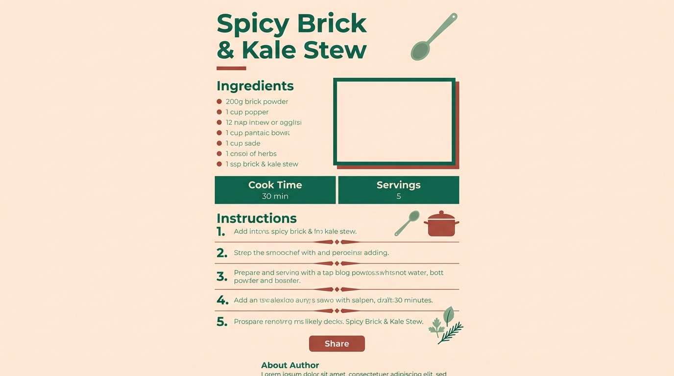 recipe blog template