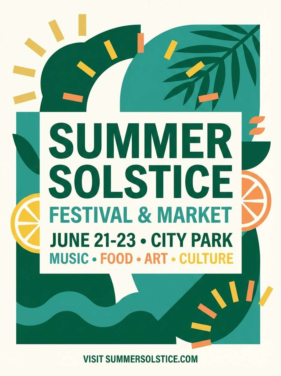 summer event poster graphic