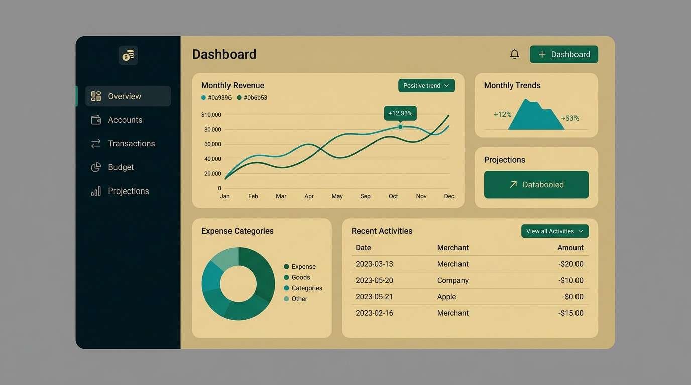 finance dashboard ui