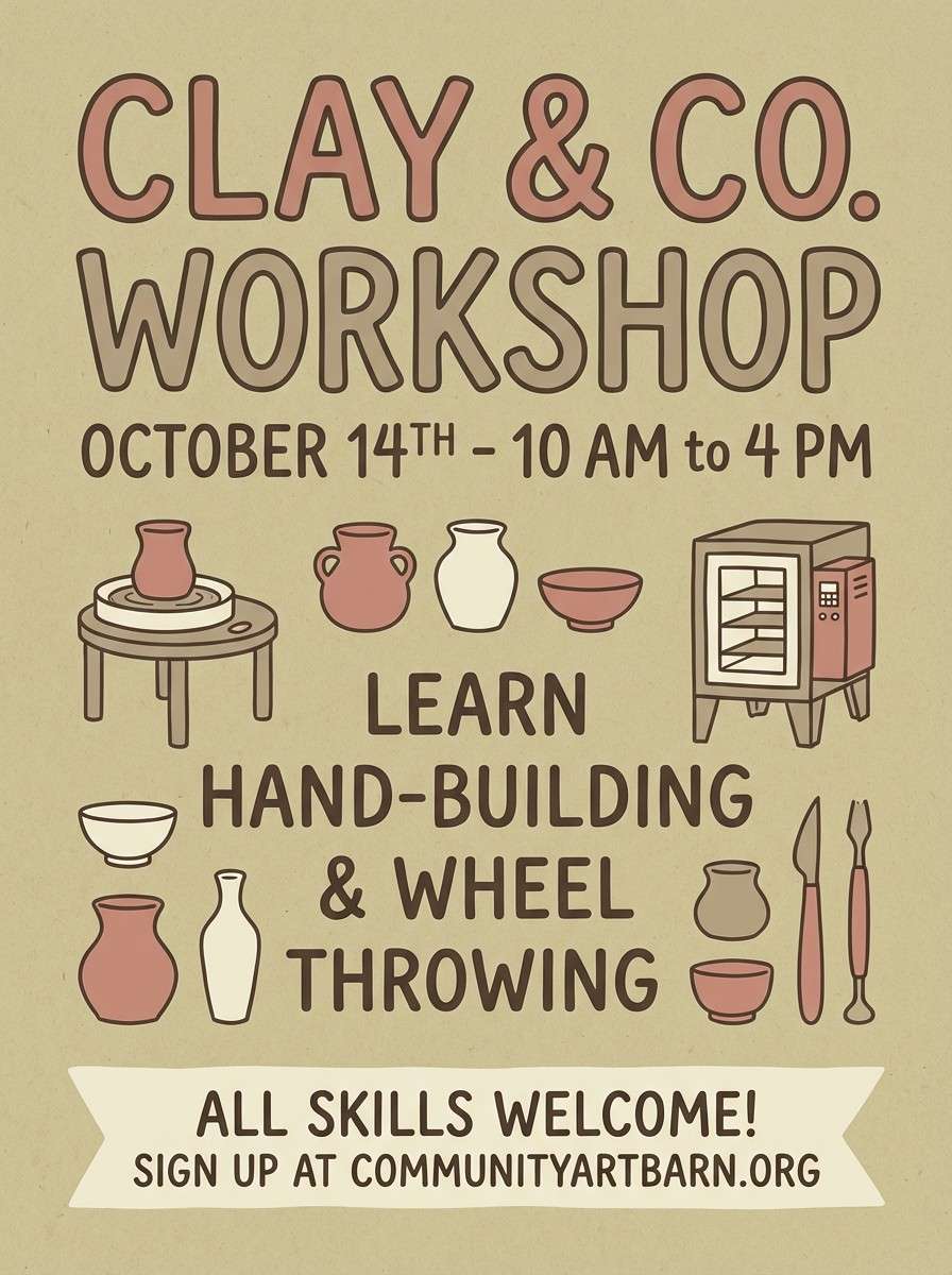ceramics workshop poster