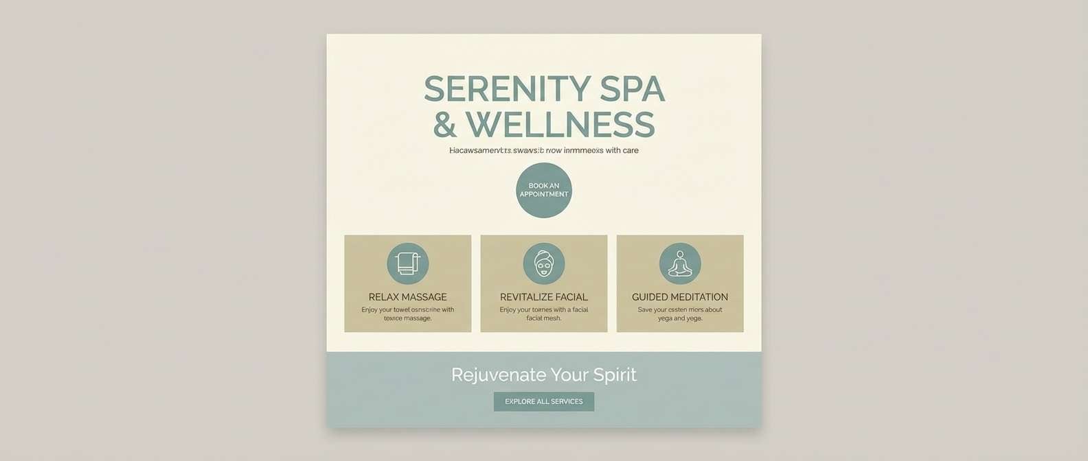 spa landing page