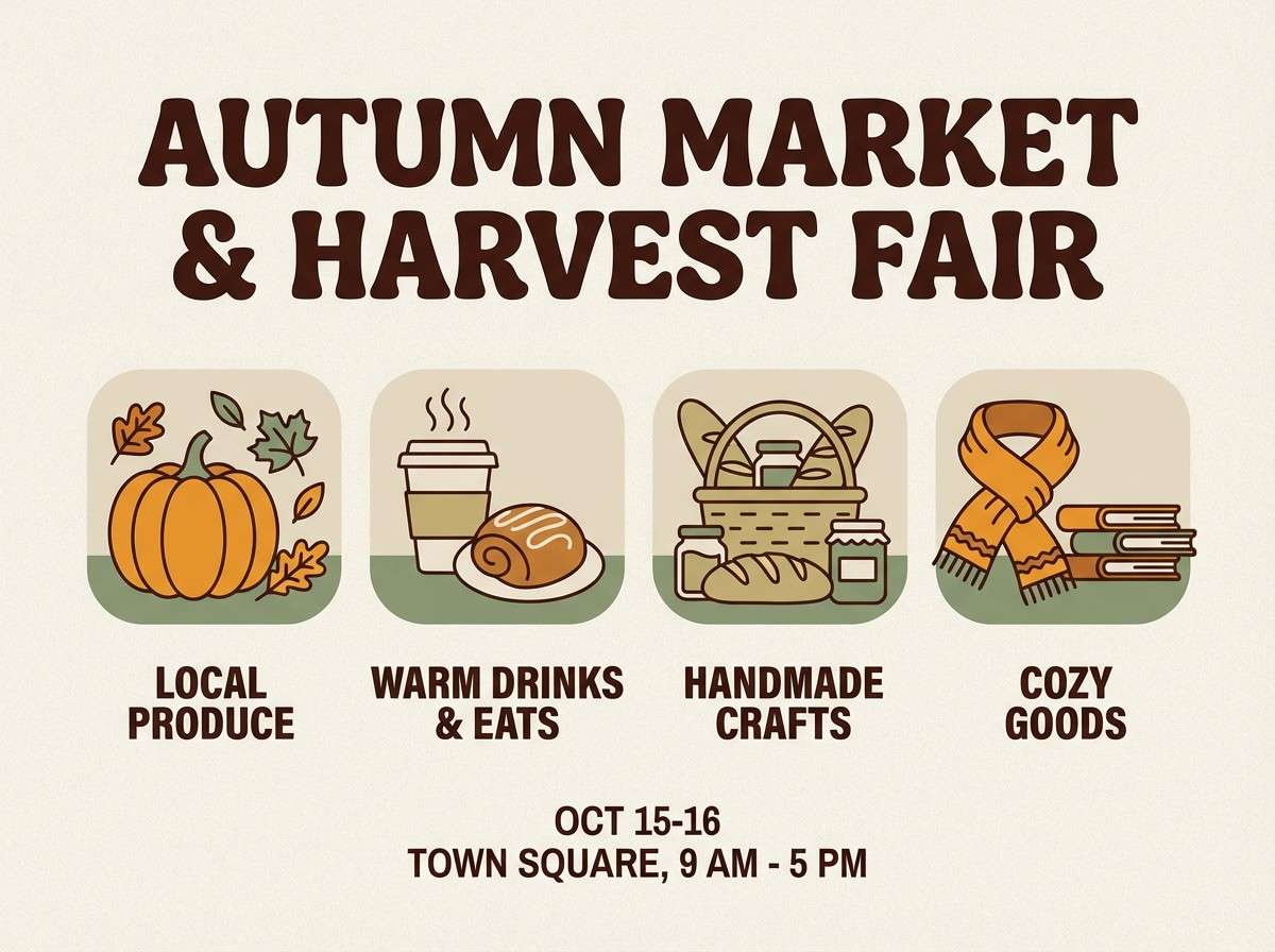 autumn market flyer