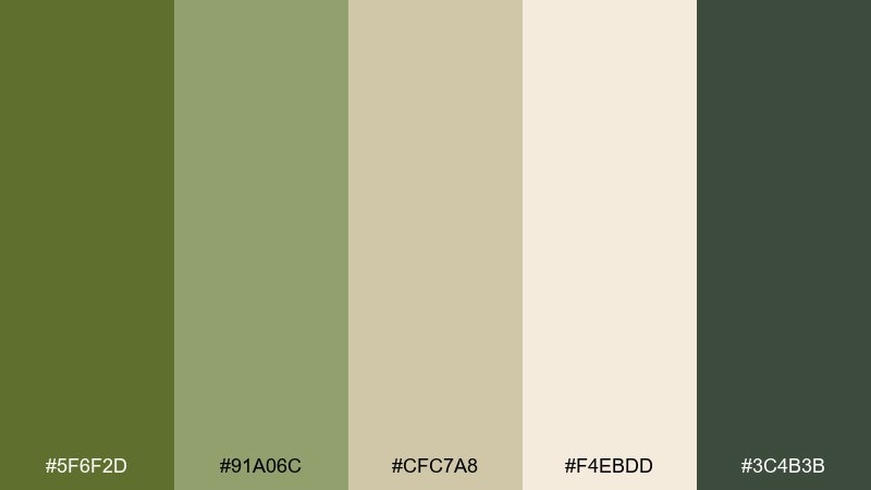 khaki coastline green khaki color palette with hex codes