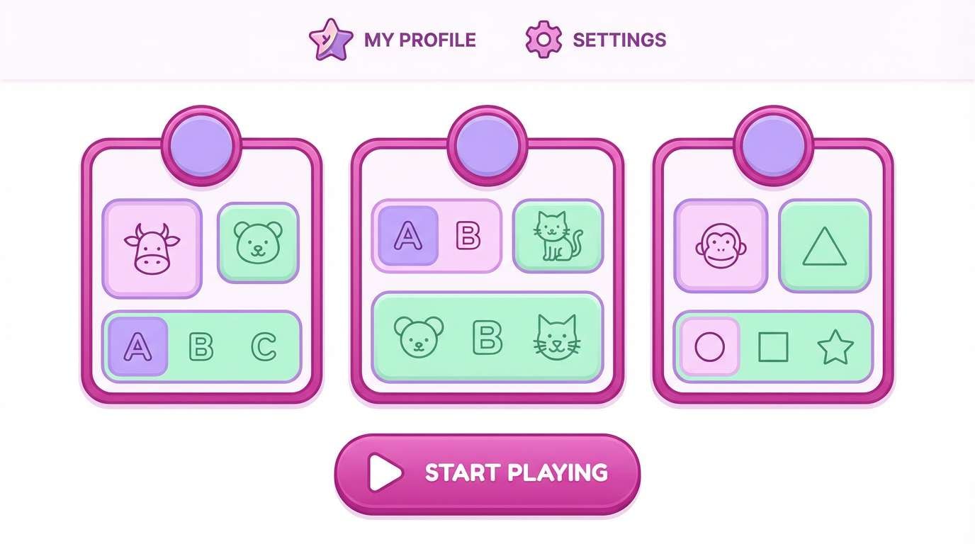 kids app ui